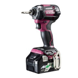 HiKOKI 18V 充電式 インパクトドライバー 電池2個、充電器、ケース付 ビット別売り フレアレッド WH18DC (2XPR)